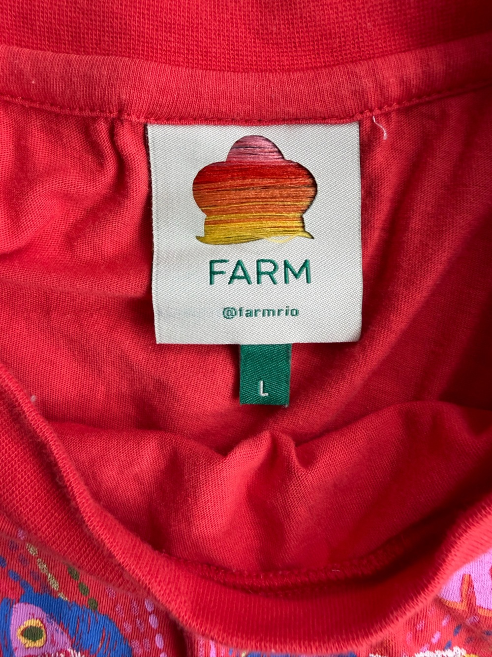 FARM Rio Multicolor Tropical Maxi Dress - Red Bodice - Picture 4 of 5